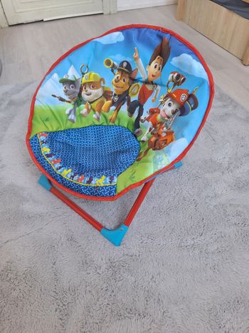 Chaise lune pat patrouille pliable