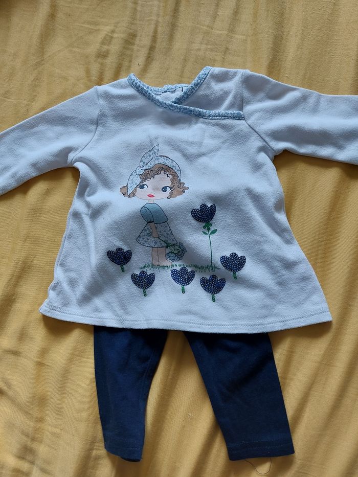 Ensemble fille 3 mois