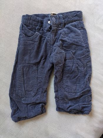 Pantalon bleu doublé 3 mois