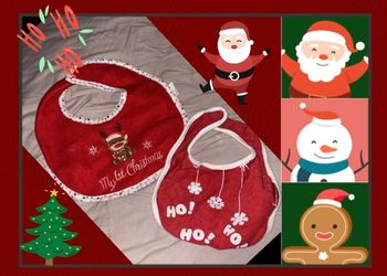 Lot deux bavoirs Noël 🎅