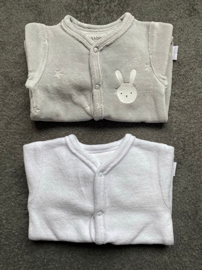 2 pyjamas 0 mois naissance 46cm