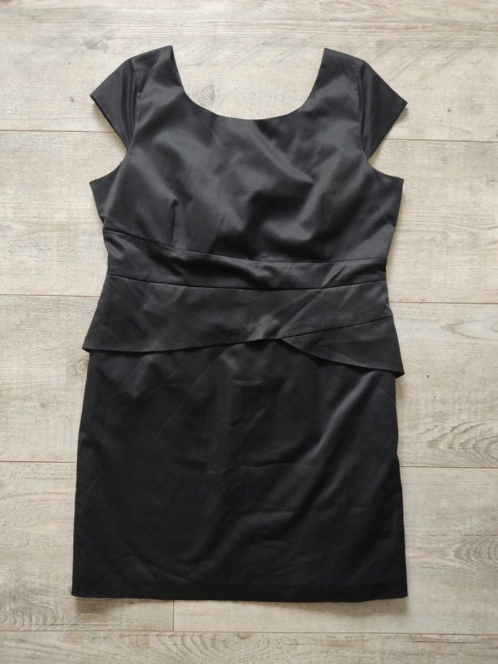 Robe mi-longue manches courtes noire taille 46 Jacqueline Riu - photo numéro 7