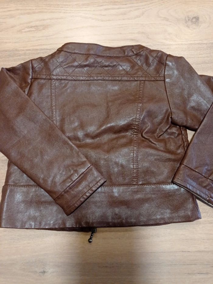 Veste simili cuir marron Tape à l'oeil 2 ans - photo numéro 4