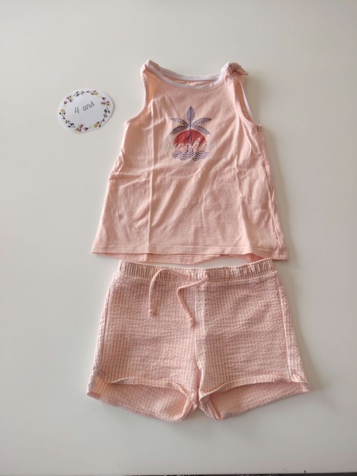 Lot de 2 pyjamas d'été en taille 4 ans de la marque okaidi - photo numéro 3
