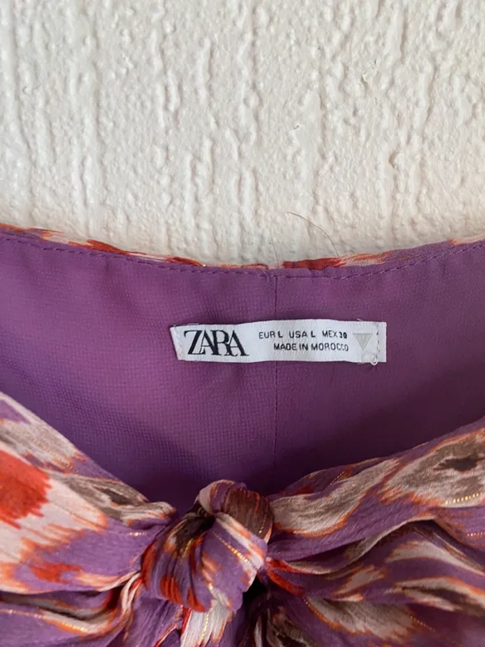 Robe Zara taille L 40 violette - photo numéro 3