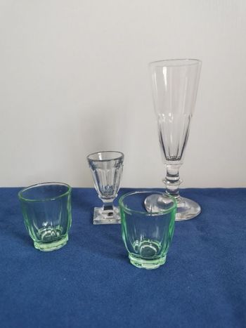 lot de 4 verres vintage