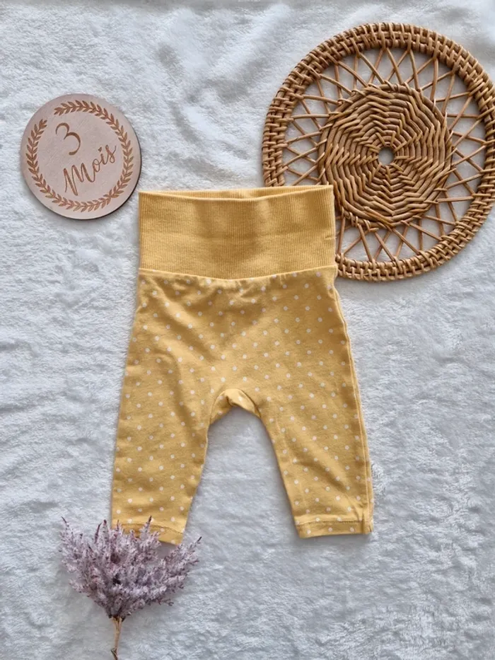 Ensemble T-shirt manches longues et legging 3 mois - photo numéro 4