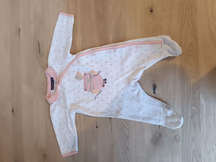 Lot 3 pyjamas velours fille 1 mois - photo numéro 4