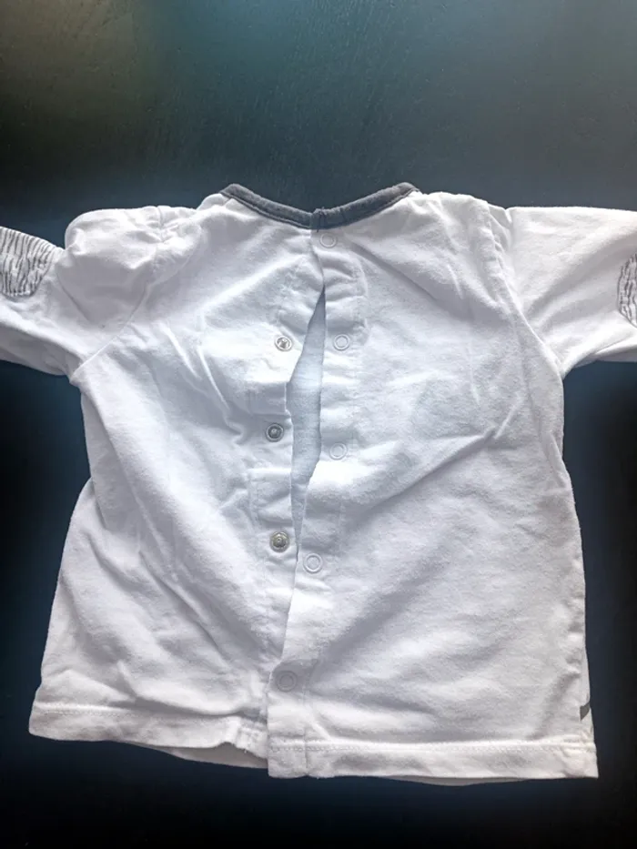 Lot 5 t shirt manches longues 6 mois - photo numéro 11