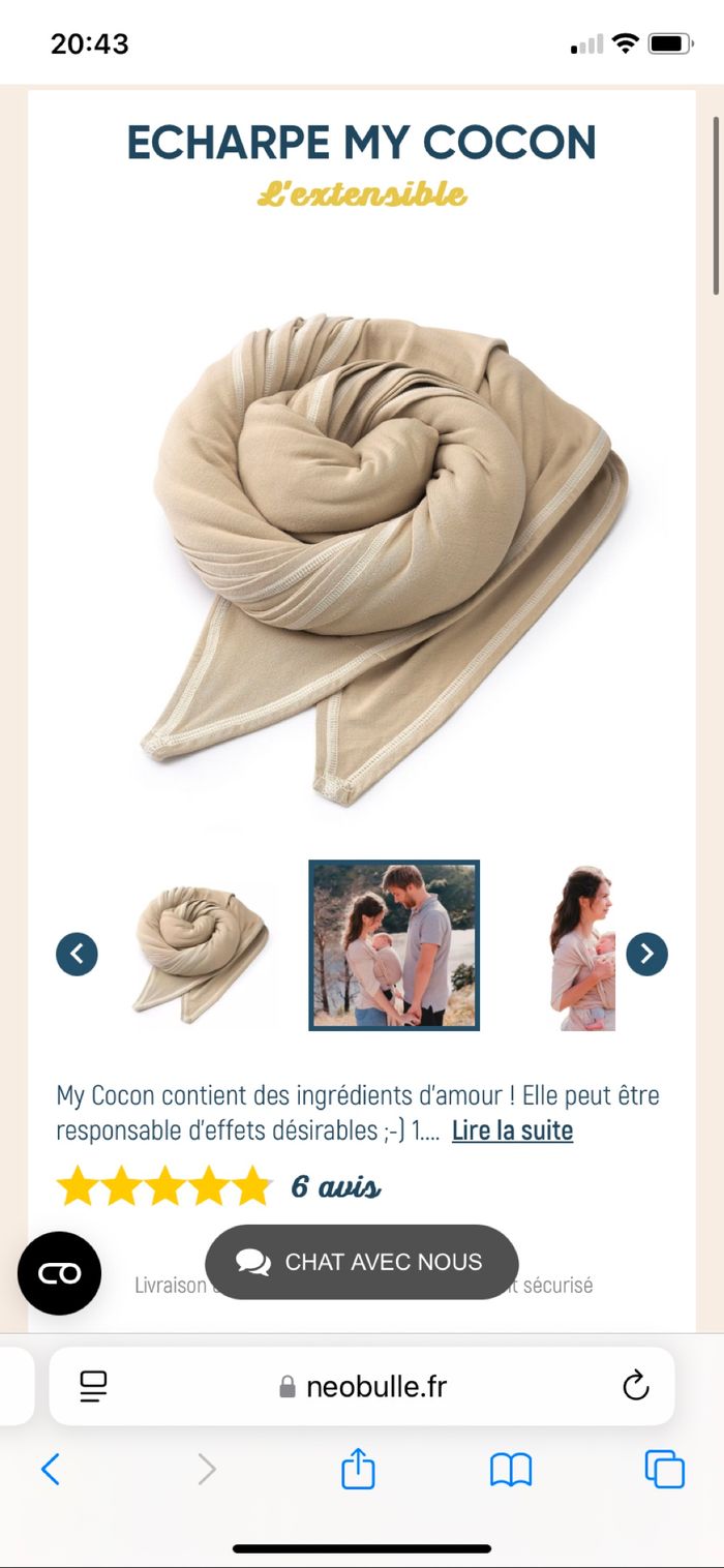 Écharpe de portage Neobulle - photo numéro 3