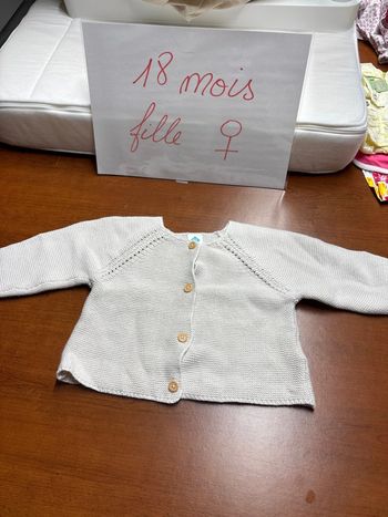 Gilet mixte crème
