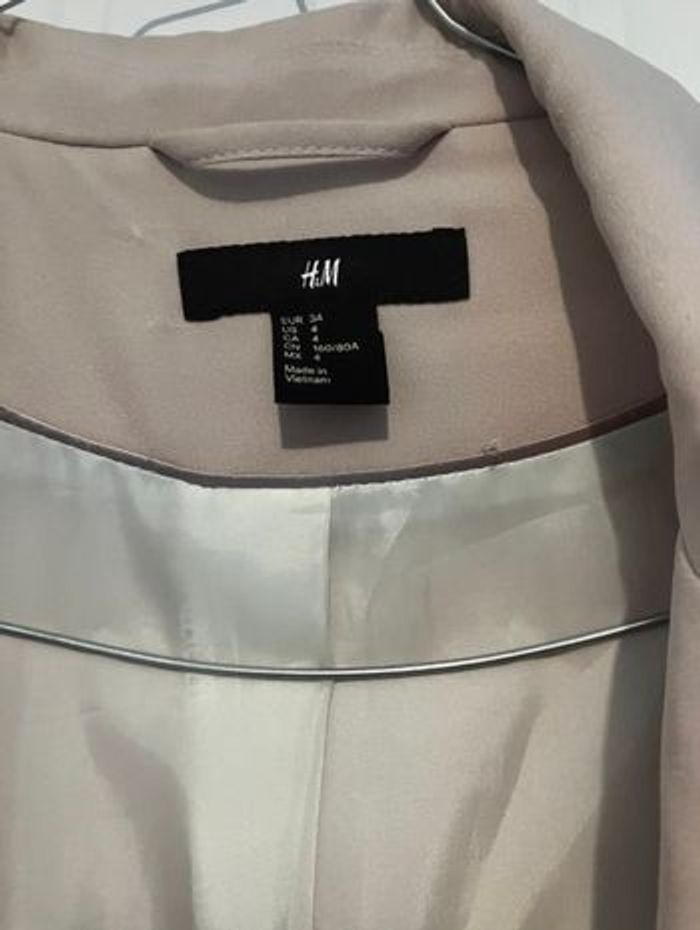 Veste blazer rose clair H&M - photo numéro 2