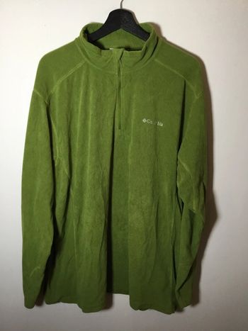 Veste polaire légère 1/4zip pour homme Columbia vert olive taille XXL 165