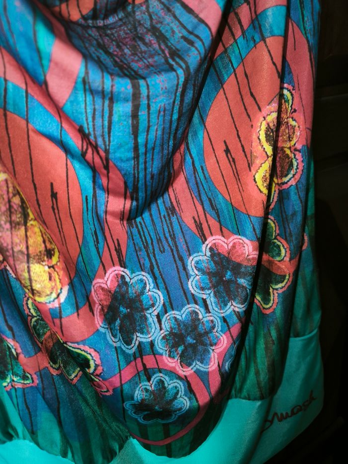 Tunique sans manches décolleté multicolore - photo numéro 6