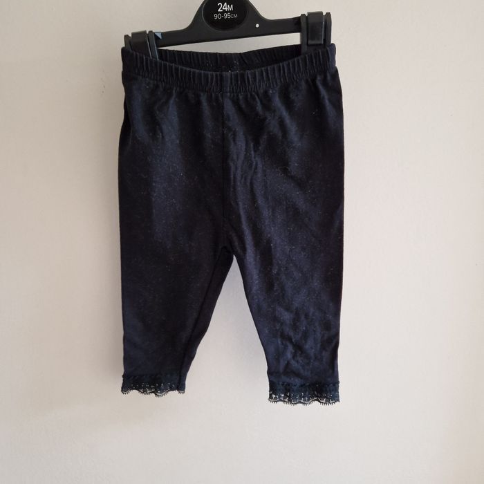 1 an legging noir dentelle