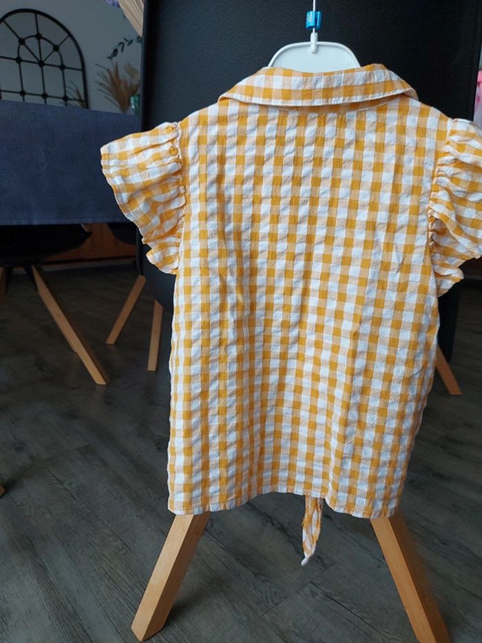 Blouse à nouer Vertbaudet vichy 4 ans - photo numéro 10
