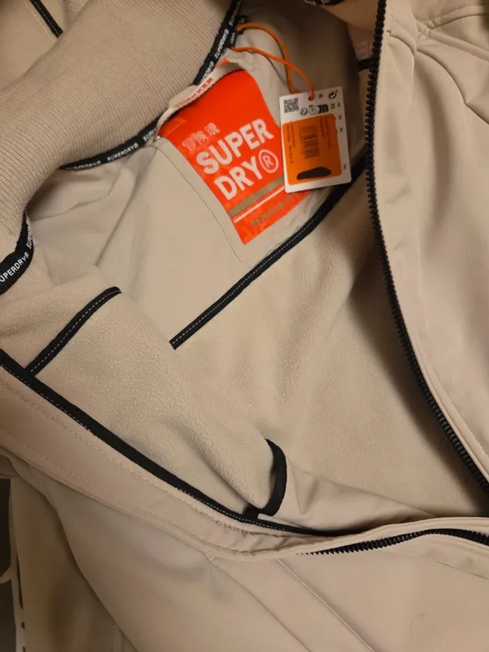 Veste de sport superdry beige - photo numéro 6