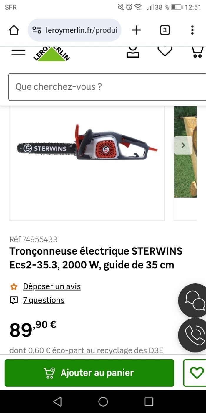Tronçonneuse électrique - photo numéro 5