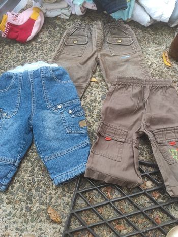 Lot 3 pantalons 6 mois