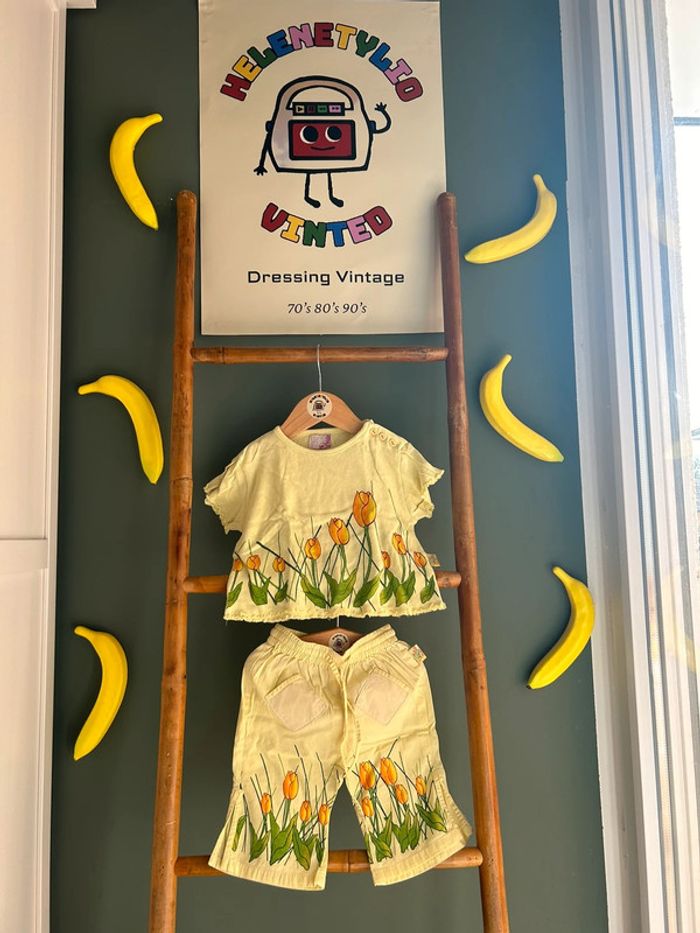 Ensemble vintage printanier 12M