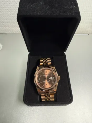 Montre Seiko Mod Or rose chocolat 36mm