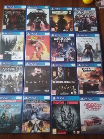 Jeux ps4 à 10 euros pièce.