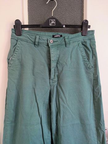 Pantalon liberto taille haute taille 42 xl bleu canard