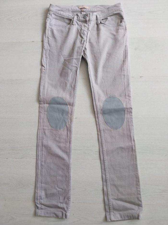 Jeans bootcut taille 36 Sandro Genouillère en cuir