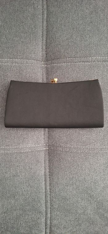 Pochette de soirée vintage noire et dorée
