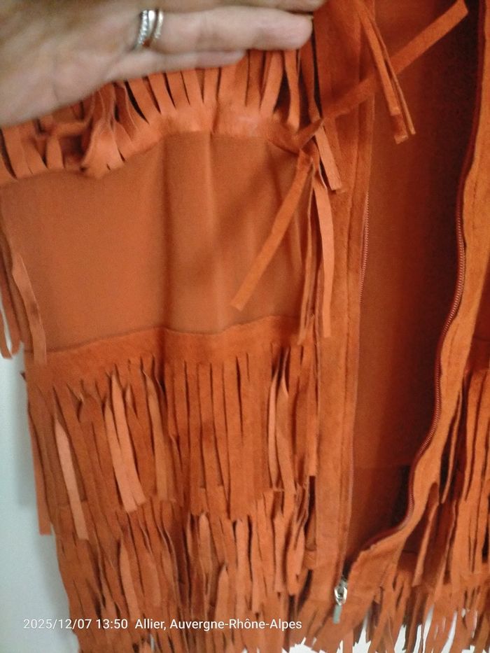 Robe à frange en daim - photo numéro 6