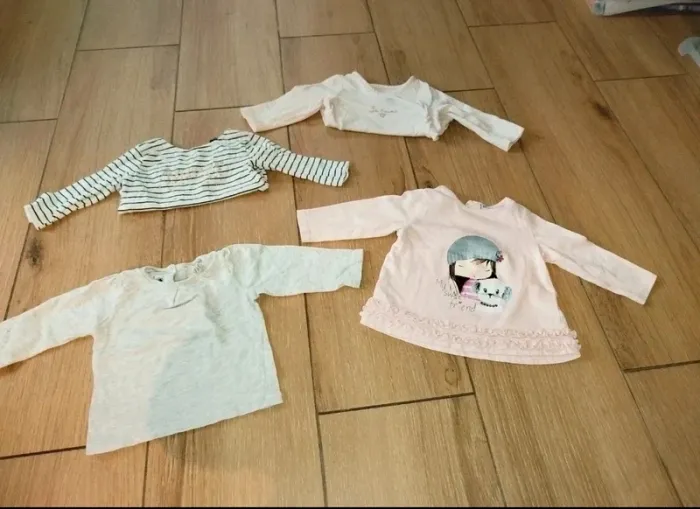 8 t-shirts longues manches bébé fille 12 - photo numéro 4