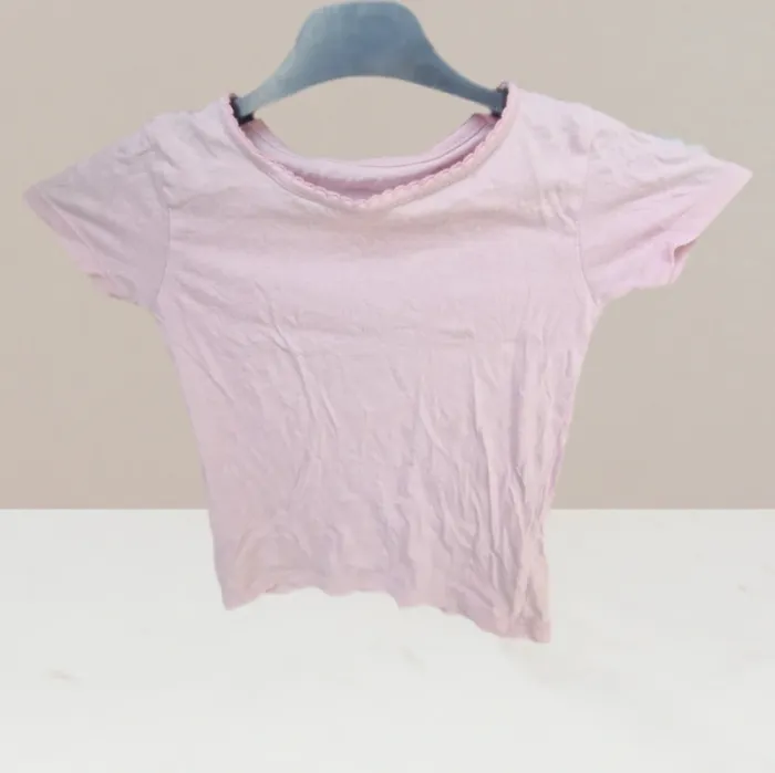 T-shirt uni rose - Taille 4 ans