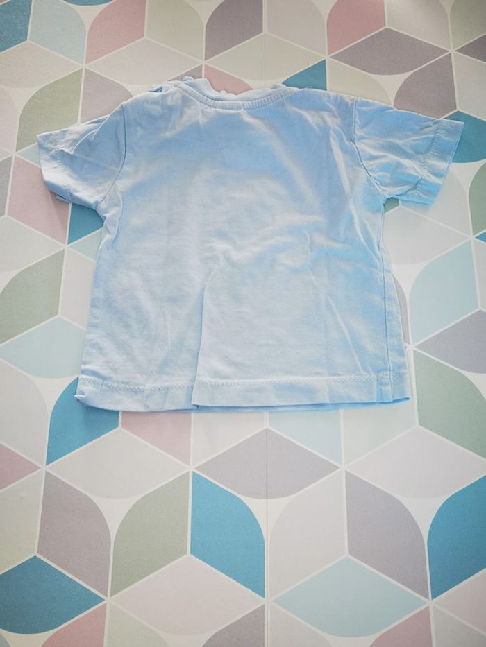 D3569 - lot de 3 tee-shirt garçon 6 mois - photo numéro 4