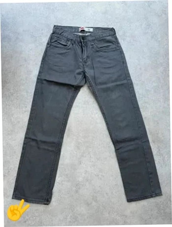 Jeans Levi's 511 W28 FR38 L28 coupe droite gris Femme Women pan594b - photo numéro 3