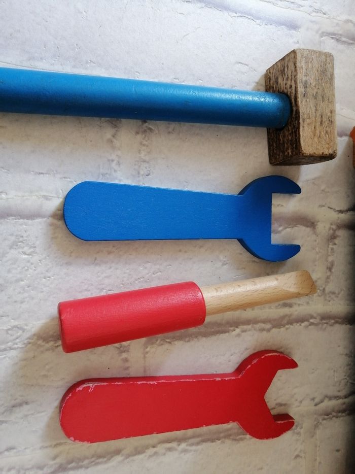 Petit établi en bois avec accessoires bricolage enfant - photo numéro 3