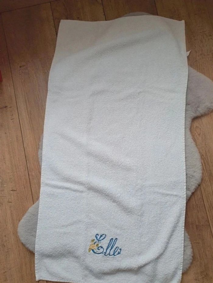 Lot de 2 serviettes bleue et blanche Elle et Lui La Redoute - photo numéro 8
