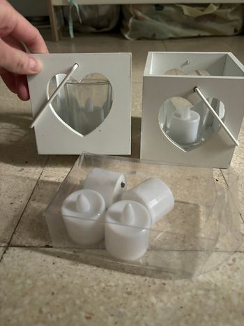 Lot photophore cœur 