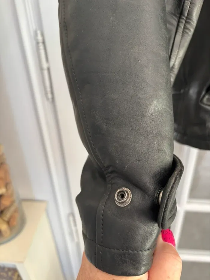 Veste en cuir de moto taille L Helstons - photo numéro 9