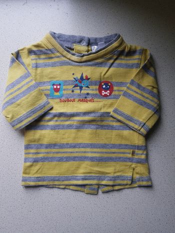 T-shirt manches longues - 1 mois