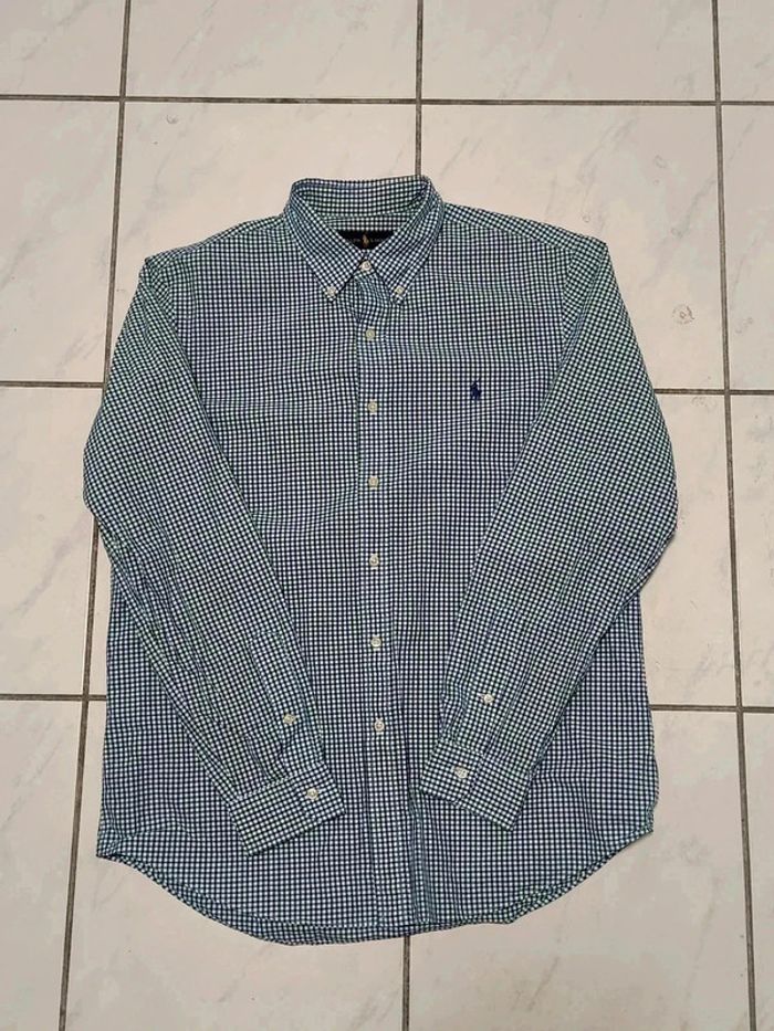 Chemise Ralph Lauren à Carreaux Vert & Bleu – Vintage Y2K - photo numéro 3