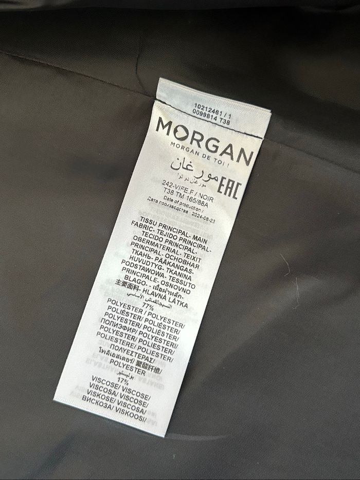 Blazer noir mi long Morgan taille 38 jamais porté - photo numéro 10