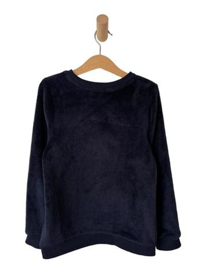 Sweat de Noël bleu marine en polaire douce - H&M 122/128cm (6-8 ans) - photo numéro 4