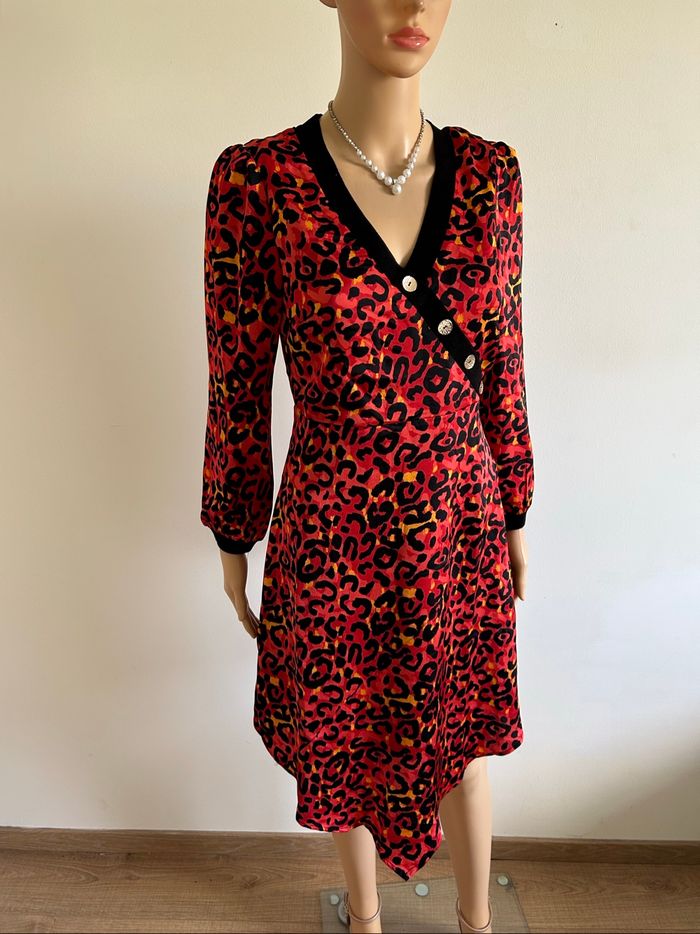 Robe imprimée neuve à manches longues Jus d’Orange taille 1 (taille grand) - photo numéro 2