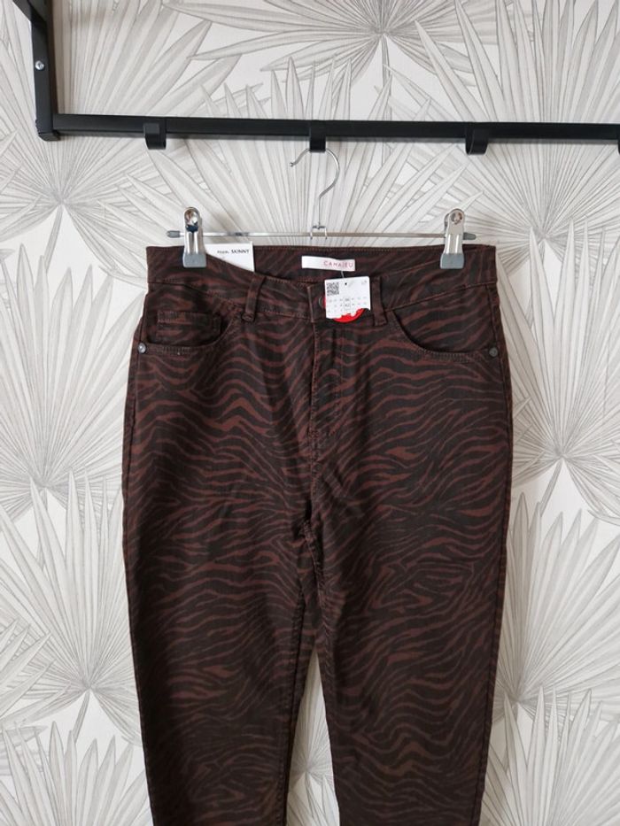Joli pantalon skinny Camaïeu neuf avec étiquettes taille 38 - photo numéro 5