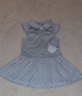 Robe manches courtes bébé fille 6 mois