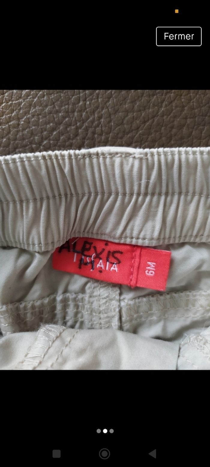 Pantalon toile 6 mois - photo numéro 3