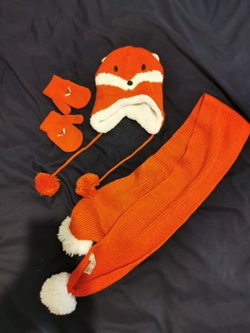 Ensemble Renard hiver bonnet