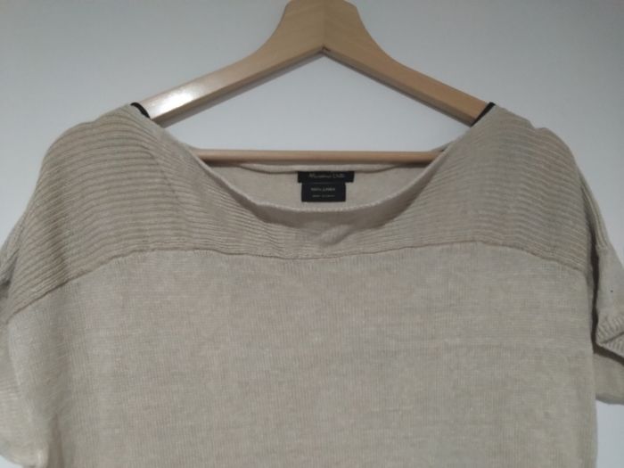 Robe en lin blanc cassé L