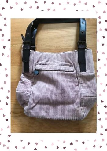 Sac en velours rose clair