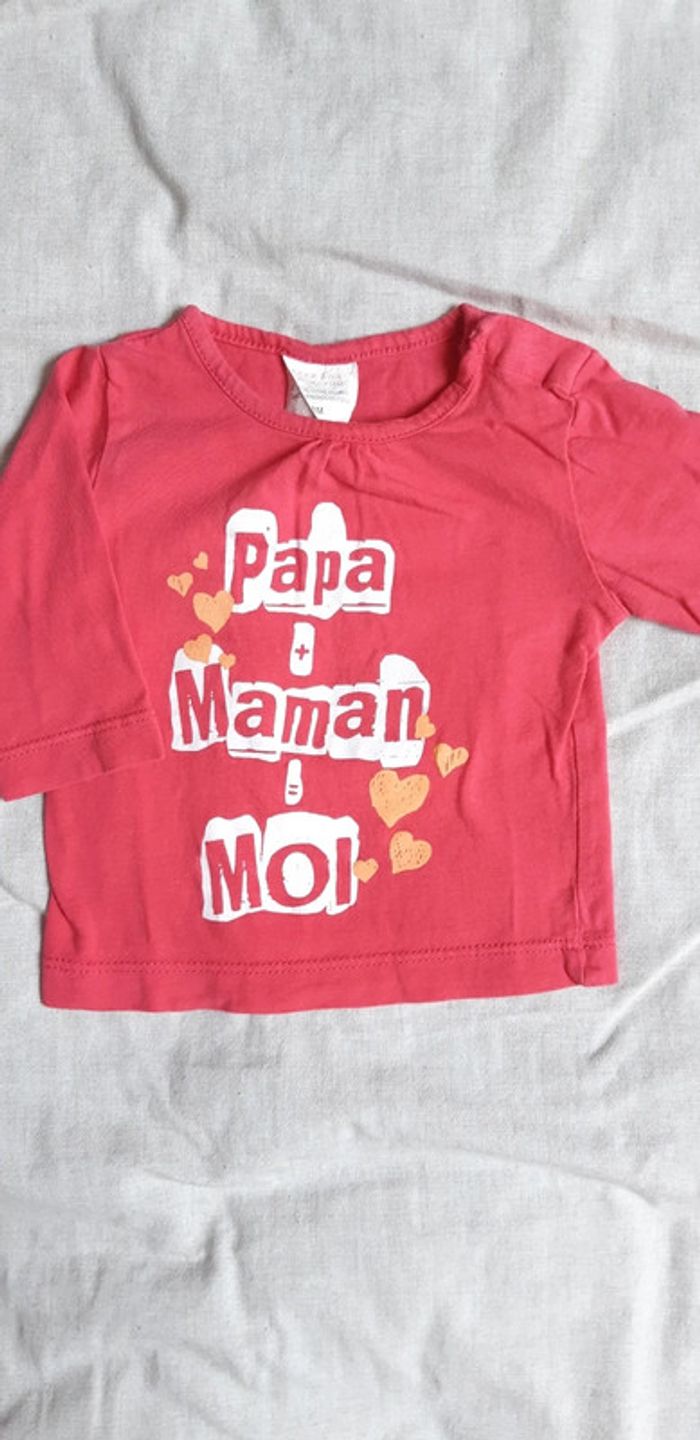 Tshirt manches longues 3 mois